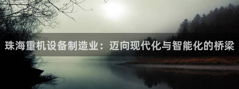 天宏娱乐大叔团队介绍视频：珠海重机设备制造业：迈向现代化与智