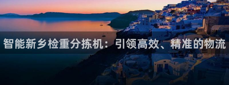 天宏娱乐徐叔：智能新乡检重分拣机：引领高效、精准的物流