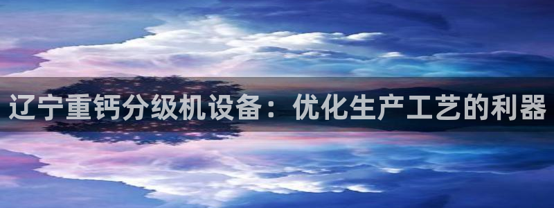郑州天宏娱乐：辽宁重钙分级机设备：优化生产工艺的利器