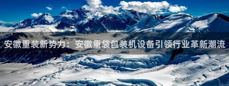 天宏娱乐男孩：安徽重装新势力：安徽重袋包装机设备引领行业革新