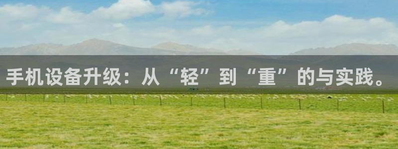 裕宏娱乐林天俊简介：手机设备升级：从“轻”到“重”的与实践。