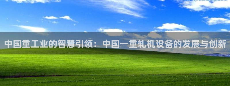 天宏娱乐朱俊伟：中国重工业的智慧引领：中国一重轧机设备的发展